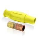 Leviton 23L25-SY 23 Series Female Plug, 350-500 MCM, Yellow