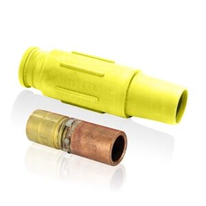 Leviton 23L26-SY 23 Series Female Plug, 500-750 MCM, Yellow