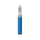 Belden 2412F 0021000 CAT6 Plus Riser Cable, 23/4 Solid BC, Foil Shielded, UTP, CMR, FT4, 1000' (304.8m), Red