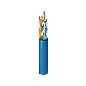 Belden 2413 003Z1000 CAT6 Plus Plenum Cable, 23/4 Solid BC, Unshielded, UTP, CMP, FT6, 1000' (304.8m), Orange
