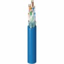 Belden 2413 D151000 CAT6+ 23/4 Pair Enhanced Premise Horizontal Cable, U/UTP, Plenum-CMP, 1000' (304.8m) Reel, Blue