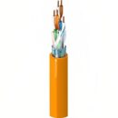 Belden 2413F 003Z1000 CAT6 Plus Plenum Cable, 23/4 Solid BC, Foil Shielded, UTP, CMP, FT6, 1000' (304.8m), Orange