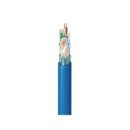Belden 2413F D151000 CAT6+ 23/4 Pair Enhanced Premise Horizontal Cable, F/UTP-Foil Shielded, Plenum-CMP, 1000' (304.8m) Reel, Blue