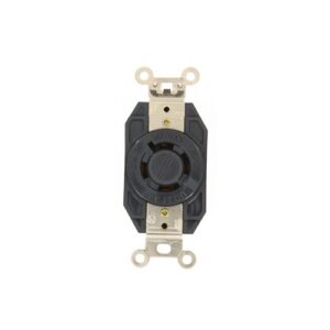 Leviton 2460 Decorator Receptacle Split with 2-Plug Control, 15A, 125V