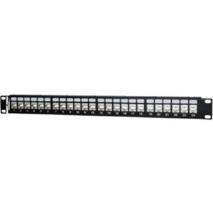 West Penn 24-Port CAT6 Patch Panel, Shielded