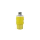 Leviton 24W07 Wetguard Watertight Locking Plug, Yellow