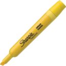 Sharpie 25005 Tank Highlighter, Chisel Tip, Yellow, 12-Pack