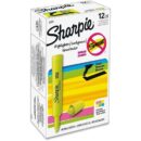 Sharpie 25053 Tank Highlighter, Chisel Tip, Assorted Colors, 12-Pack