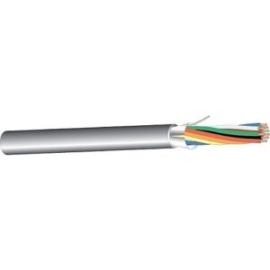 West Penn 253274BGY1000 Multiconductor Cable, 15C 22G Stranded Shielded Plenum II