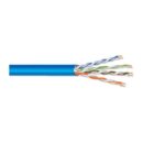 West Penn 254245EZBN1000 24-4 CAT5e Cable, Unshielded, Plenum, Solid, 1000', Gray