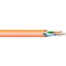 West Penn 254245EZWH1000 CAT5e Plenum Cable, 22/4 Solid BC, Unshielded, UTP, CMP, 1000' (304.8m) Reel, White