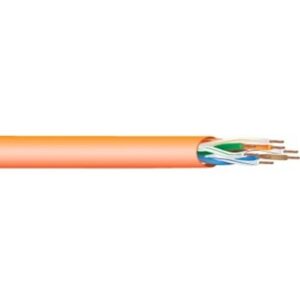 West Penn 254245EZYE1000 CAT5e 24-4 Cable, Plenum CMP, 1000', Yellow