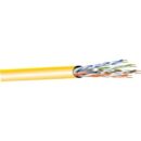 West Penn 254246EZBK1000 CAT6 Plenum Cable, 23/4 Pair Solid Unshielded, 1000' (304.8m) Reel, Black