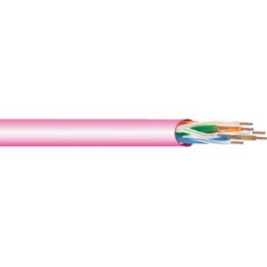 West Penn 254246EZGN1000 CAT6 Plenum Cable, 23/4 Solid BC, Unshielded, UTP, CPM, LP, 1000' (304.8m) Reel, Green