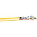 West Penn 254246EZ 1000' CAT6 CMR Unshielded Twisted Pair Plenum Cable, Gray