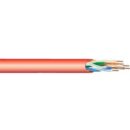 West Penn 254246EZRD1000 CAT6 Plenum Cable, 23/4 Solid BC, Unshielded, UTP, CPM, LP, 1000' (304.8m) Reel, Red