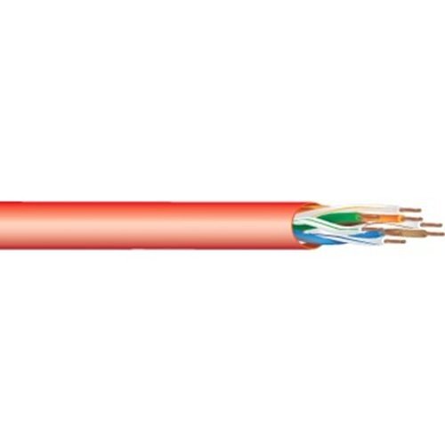 West Penn 254246EZRD1000 CAT6 Plenum Cable, 23/4 Solid BC, Unshielded, UTP, CPM, LP, 1000' (304.8m) Reel, Red