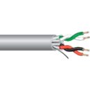 West Penn 25440BGY1000 18/2 Pair Stranded Shielded Audio Cable, Tinned Copper, Individually Shielded, CMP, 1000' (304.8m) Reel, Gray