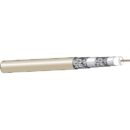 West Penn 256300IV1000 RG-6 Quad-Shielded Coaxial Cable, 1m, Ivory