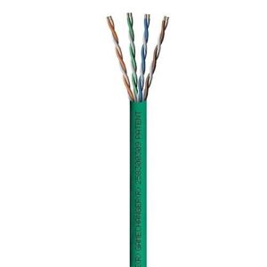 Paige 258300309 GameChanger CAT6 Plenum Cable, UTP Solid BC, 1000' Box, Green