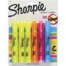 Sharpie 25876PP Tank Highlighter, Chisel Tip, Assorted Colors, 6-Pack