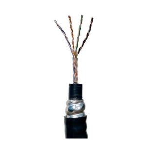 Paige 258802404 GameChanger CI/D1 Armored Direct Burial Cable, 22/4 Solid BC, U/UTP, CCW PVC Jacket, Black, (Sold Per Foot)