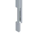 Wiremold 25DTC-E5DG 5' Blank Designer Steel Pole, Gray