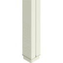 Wiremold 25DTP-412 Tele-Power Steel Power Poles with Duplex Receptacles, 12', Ivory