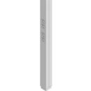 Wiremold 25DTP-412WH 25DTP Series Tele-Power Steel Pole with Duplex Receptables, 12', White
