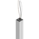 Wiremold 25DTP-412WH 25DTP Series Tele-Power Steel Pole with Duplex Receptables, 12', White