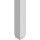 Wiremold 25DTP-412WH 25DTP Series Tele-Power Steel Pole with Duplex Receptables, 12', White
