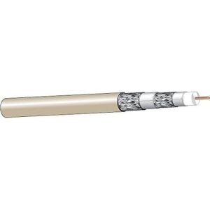West Penn 25Q821NT1000 14/1 RG11/U Coax Antenna Cable, Solid, Plenum CMP, 1000', Natural