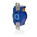 Leviton 2620-BU Receptacle Locking 2-Pole 3-Wire L6-30 30A 250V, Blue