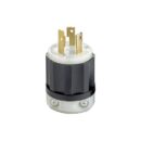 Leviton 2631-PLC Power Plug, L7-30P Locking Plug, 2 Poles, 3 Wires, 30A, 277V