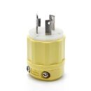 Leviton 26CM-21 Connectors, YL CORR RES PLUG 2PO3WI L6-30P 30A125V