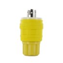 Leviton 26W48 Wetguard Watertight Locking Plug, Yellow