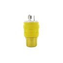 Leviton 26W49 Wetguard Watertight Locking Plug, Yellow