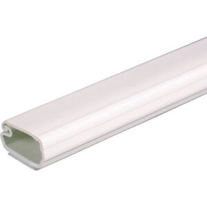 Wiremold 2700L8 Uniduct 2700 Series One-Piece Latching Raceway Fitting, 8', Ivory, 20-Pack