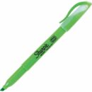 Sharpie 27026 Pocket Stick Highlighters, Chisel Tip, Green, 12-Pack
