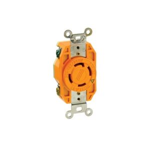 Leviton 2710-IG IEC Receptacle, 4-Pole, 5-Wire, 63A, 200/346-240/415, VIP67