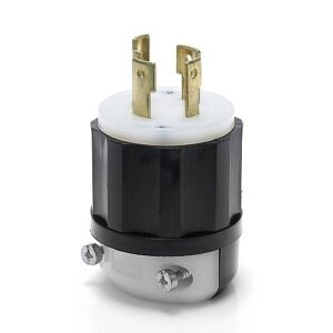 Leviton 2711 Connectors, EB Plug Lock 3P4W L14-30P, 30A 125/250V