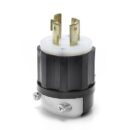 Leviton 2741 Power Plug, L17-30P Plug, Black-White