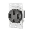 Leviton 279-S00 Shallow Receptacle, 3-Pole, 4-Wire, Grounded, 50A, 125/250V