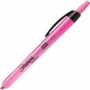Sharpie 28029 Retractable Highlighter, Chisel Tip, Fluorescent Pink, 12-Pack