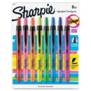 Sharpie 28101 Retractable Highlighter, Chisel Tip, Assorted Colors, 8-Pack
