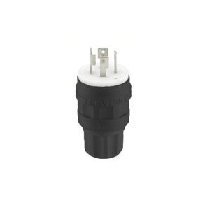 Leviton 28W75-B Connectors, EB WGRD Plug LCK 3P4W3PH L15-30P 30A250V
