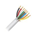 Paige 2S22082B1 22/8 Stranded Multiconductor Cable, Overall Shielded, CMP Rated, 1000', White