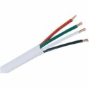 Paige 2U22044B5 22/4 Stranded Plenum Security Cable, Unshielded, UL 910, TYPE CMP/FPLP, CSFM, 500' (152.4m), Box, Black