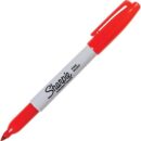 Sharpie 30002 Permanent Marker, Fine Point, 12-Pack, Red