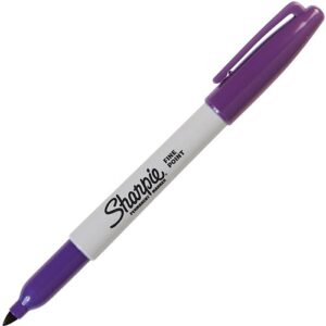 Sharpie 30008 Permanent Markers, Fine Point,Purple